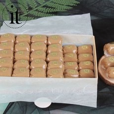 국산 인진쑥엿 60개 500g 어르신 간식 합격 엿 선물, 1