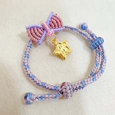 儒家寶寶 黃金純金9999編織手繩/手鍊，木馬、飛馬、愛心、蝴蝶結設計，彌月滿月抓周禮