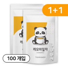 티판다 캐모마일 친환경 삼각티백, 4개, 100개입, 1g