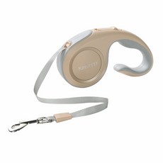 Kim Pets 自動伸縮牽繩 5米長寵物牽引拉繩, 1個, 香檳金