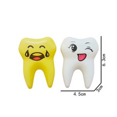 臺灣熱銷 兒童仿真牙科牙齒醫具牙刷牙膏過家家玩具 幼兒園科敎牙模型批發, 1個, 大牙齒（可選色）