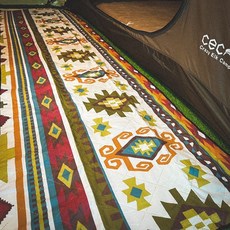 CEC 帳篷前庭地墊, 1個, 復古圖騰, 復古圖騰