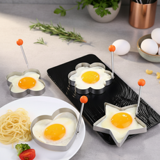 계란후라이 21cm 스테인리스 원형틀 달걀 토스트 3종 세트 성형틀 10cm, 1개, 상세페이지 참조