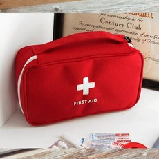 화장품파우치 보관함 휴대용 L 레드 2개입 jja*64734MZ