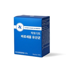 락토디토 바로세움 전립선 유산균 30포 60g, 1개, 30회분