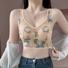 루이벤 [1+1기획] 올메쉬 노와이어 플라워 브라 (4컬러/3사이즈)