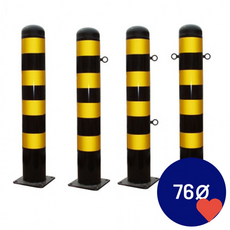 철제 볼라드 고정형 앙카식 진입금지 주차장 볼라드 야간 안전 차단봉, 고리없음_T772796, 1개