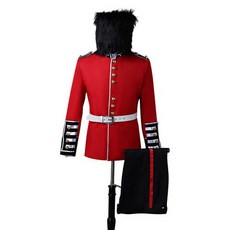 근위병 의상 옷 복장 무대 군인 유럽 영국 코스튬, 1개, M