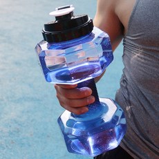 물을 넣어 사용하는 휴대용 물통 아령, 2200ml 블랙 1p, 1개