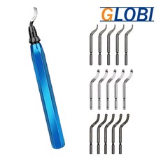 글로비 디버링툴 플라스틱 목재 스텐 날 3종 15개