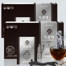 대동고려삼 흑삼차 200P 건강기능식품 흑삼엑기스 분말가루 어르신 아빠선물 몸에 좋은 차, 2박스, 100개입, 300g