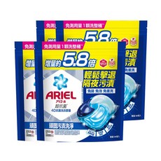 ARIEL 4D抗菌洗衣膠囊補充包-抗菌去漬型 64顆 4袋, 64個裝, 4套