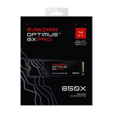 SANDISK Optimus GX PRO 850X NVMe SSD M.2 2280 無散熱片 代理商公司貨, SDSP81400TAN-000E0, 4TB