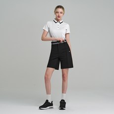 다운블로우 여성 골프웨어 쿨링 라인배색 카라 반팔 티셔츠 DBC 1915W