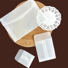 두두쇼핑몰샵 반투명 카드포장 종이 봉투 10p 편지 증명사진 10개, 증명사진(6X6)