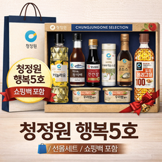 청정원 행복5호 선물세트 쇼핑백 포함 명절 설, 1개