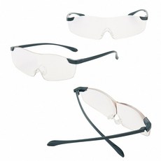 簡約放大眼鏡 071 眼鏡型放大眼鏡 放大鏡 放大眼鏡, 墨綠色, 1個