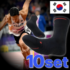 인피니티 스포츠양말 러닝 테니스 농구 쿠션 배드민턴 헬스 기능성, 블랙, 10개