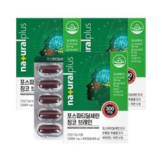 내츄럴플러스 포스파티딜세린 징코 브레인, 60정, 3개