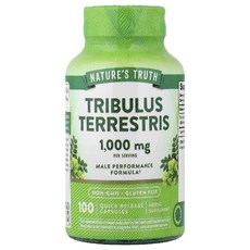 네이처스트루 트리블러스 1000mg 빠른 방출 캡슐 100정 Tribulus 1개