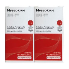 마이석류 프리미엄 솔루션 60정 2개, 36g