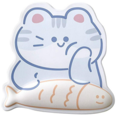 NY STYLE 귀여운 손목 보호 실리콘 마우스패드, 고양이, 1개
