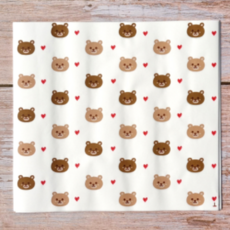 熊熊印花食物羊皮包裝紙, 500個