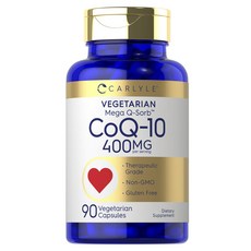 CARLYLE 輔酶Q10速釋軟膠囊 400mg, 1個, 90顆
