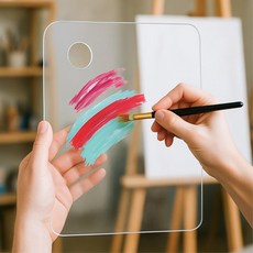 투명판 팔레트 아크릴파레트 20x30cm 과슈 파렛트 oil, 5개, 1