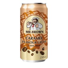 미스터 브라운 독일 커피 음료 드링크 카라멜 라떼, 24개, 250ml