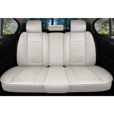 제니븐 자동차 시트커버 교체 차 차량용 보호매트 가죽 카시트 SF-590, 1개, SF-590 뒷좌석 바닐라베이지1p