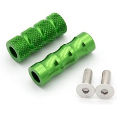 M6 유니버설 모터사이클 풋레스트 리어셋 풋 기어 변속 페달 야마하용 혼다용 가와사키용 스즈키용 두카티용 에이프릴리아용 색상: 흰색