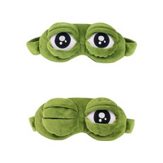 귀여운 개구리안대 웃긴안대 눈보호대 캐릭터 수면용 기내용