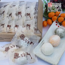 빚고을 "국민 간식" 복이 깃든 삼색 찹쌀떡 (개별 포장 제품)수능선물, 1개