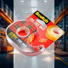 스카치테이프 12mmx20M 벽지테이프 작업용 간편부착용 사무용 봉투밀봉 만들기재료