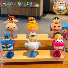 정품 짱구는 못말려 자동차 장식용 스프링 피규어 인테리오 소품, 1개