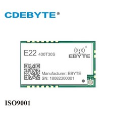 LoRa 모듈 E22-400T30S-V2 1W 433MHz 30dBm UART 무선 SMD RF 트랜시버 RSSI Net Work CDEBYTE, 1개