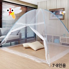 원터치모기장 바닥없는 간편한 모기장 텐트 7~8인용 특대형 라지