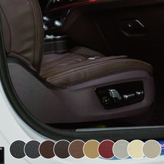 콘보이 BMW 7시리즈 도어커버 G11 숏바디 실내 스크래치방지 튜닝 용품, 베이지, BMW 7시리즈G11-가죽시트컨트롤커버(2P)