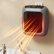 전기히터 핸디히터 전기난로 미니벽걸이 온풍기 500W 흰색 버튼, 녹색, 800W 녹색 버튼, 800W
