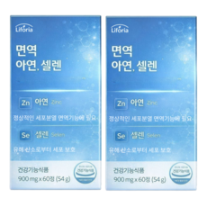 16개 구매 시 셀렌톡 정품 증정 / 리포리아 아연 셀랜 셀레늄 영양제 남성, 2개, 60정