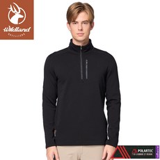 Wildland 荒野 男 Polartec PSP 彈性半開襟極暖衣