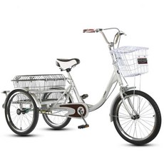 성인세발자전거 어르신 바구니 삼륜 3륜, 1개, 1cm, B. 302 무광블랙 아이언