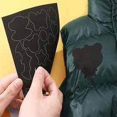 의류 겨울 패딩 수선 패치 의류수선 패치 [디자인+무지 무료 배송], 레드(디자인+무지), 1개