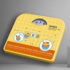 機械稱 指針式體重秤 傢用成人體重計 精準耐用卡通小型指針體重秤, 藍色蒲公英 現貨發,機械, 1個