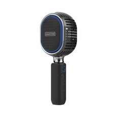 Gigastone 藍牙5.0復古 KMH-9550 行動KTV 卡拉OK K歌麥克風, 無線藍牙麥克風(黑)*2, 黑
