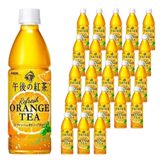 오후의홍차 리프레시 오렌지 티 페트병, 24개, 430ml
