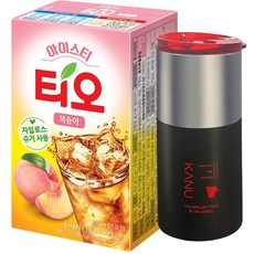 동서 티오 아이스티 복숭아맛 18T+하프스텐텀블러, 18개