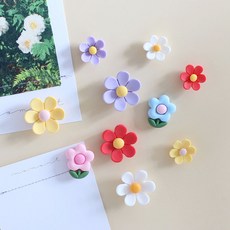 플라워꽃 믹스 10P set 냉장고 현관문 인테리어 자석 작지만 강력한 귀여운 마그넷, 플라워꽃믹스 10pcs 세트 자석