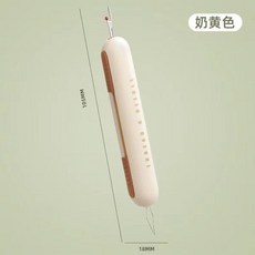 穿針拆線器 二合一縫紉工具, 1個, 奶黃色